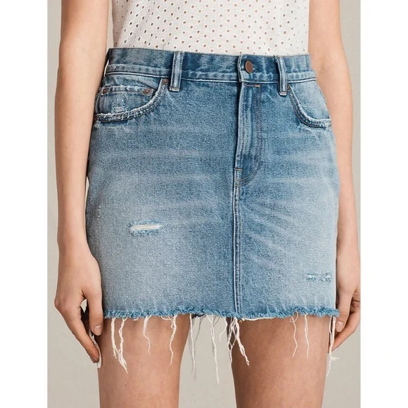 All Saints Betty Denim Skirt 4